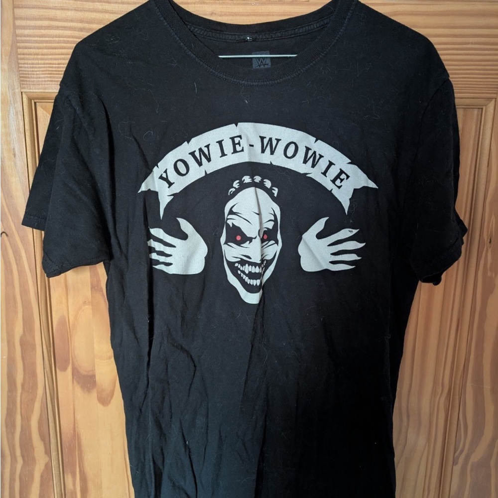 Black Graphic Tee with Yowie-Wowie Design